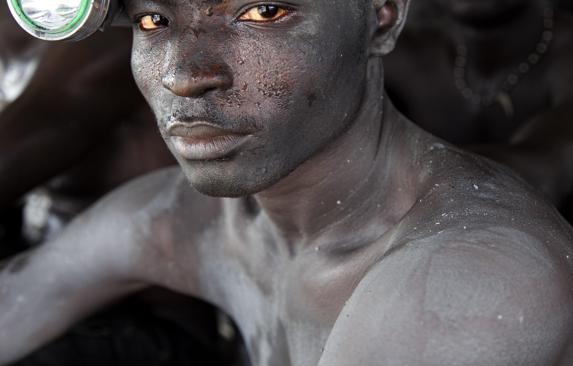 A miner in Ghana
