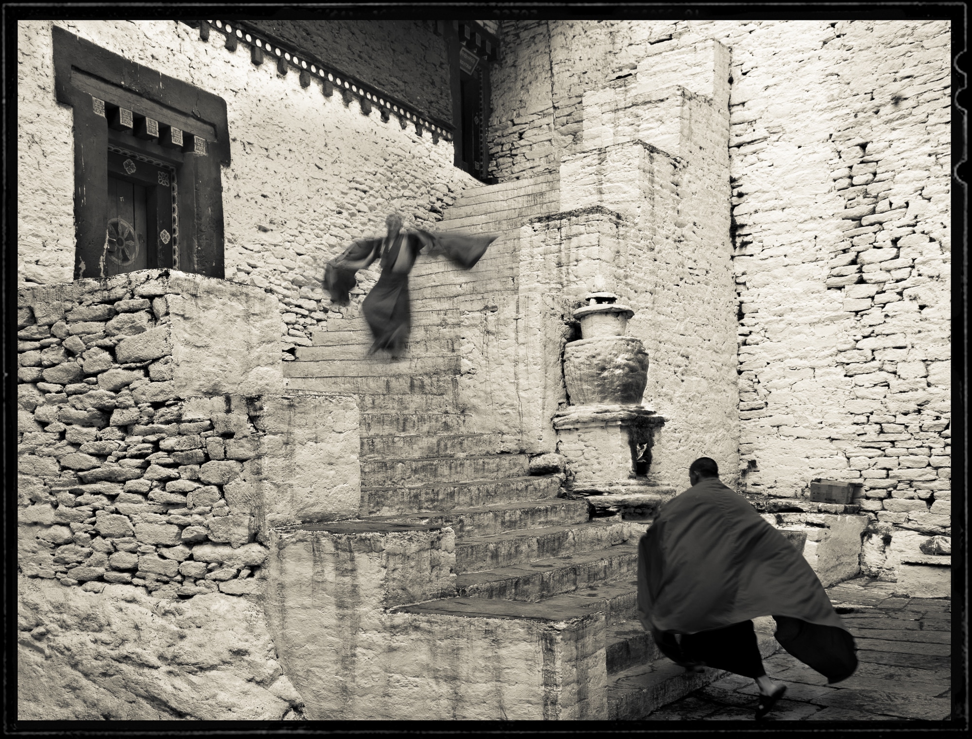 Stairwell in Bhutan