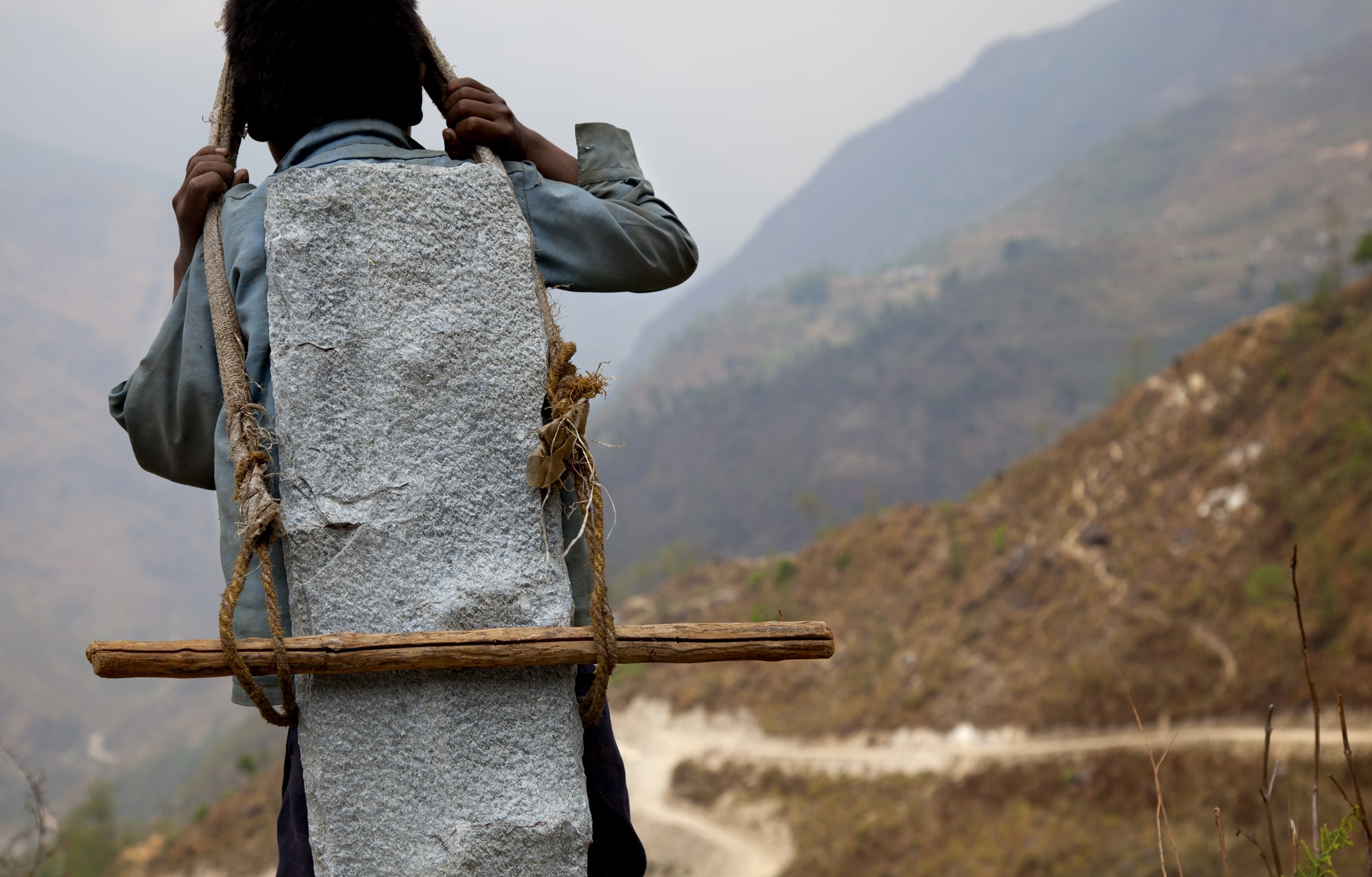 Stone Carrier in Nepal